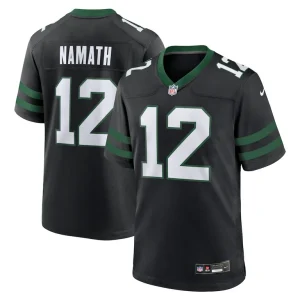 Joe namath new york jets nike alternate retired player game jersey Legacy black
