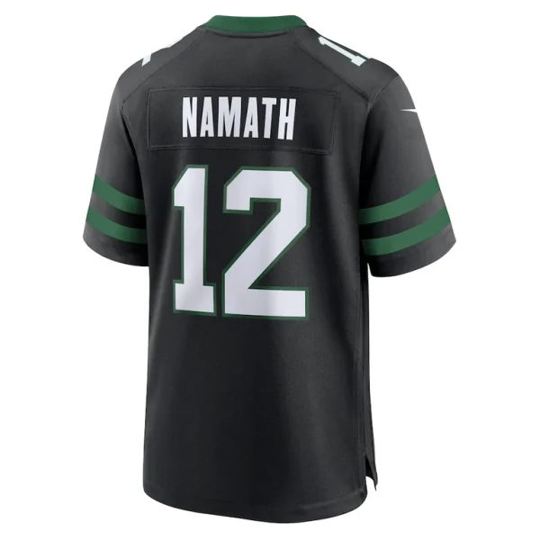 Joe namath new york jets nike alternate retired player game jersey Legacy black L