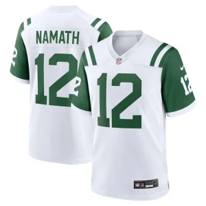 Joe namath new york jets nike classic alternate retired player game jersey White