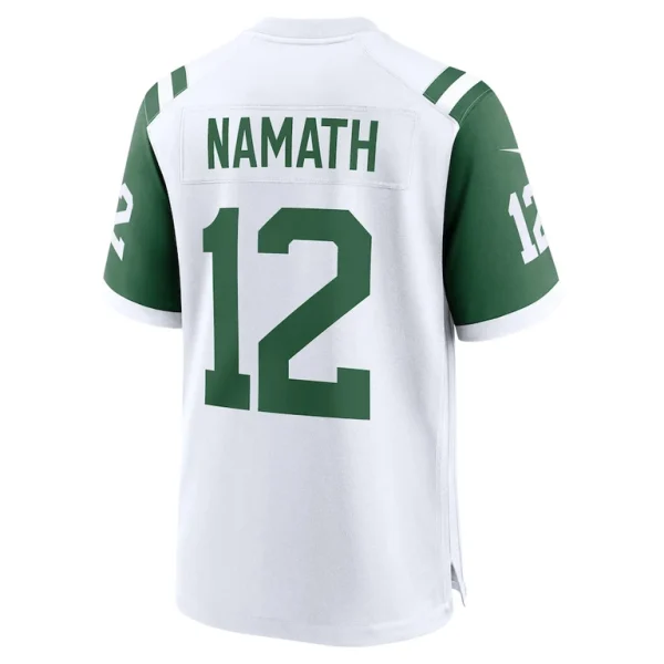 Joe namath new york jets nike classic alternate retired player game jersey White L