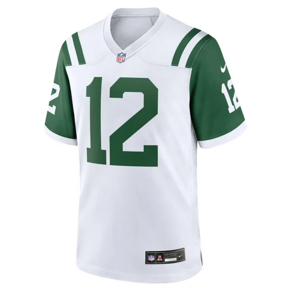 Joe namath new york jets nike classic alternate retired player game jersey White M
