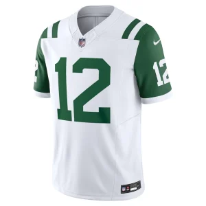 Joe namath new york jets nike classic alternate vapor f.u.s.e. retired player limited jersey White M