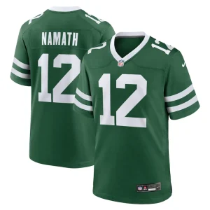 Joe namath new york jets nike game jersey Legacy green
