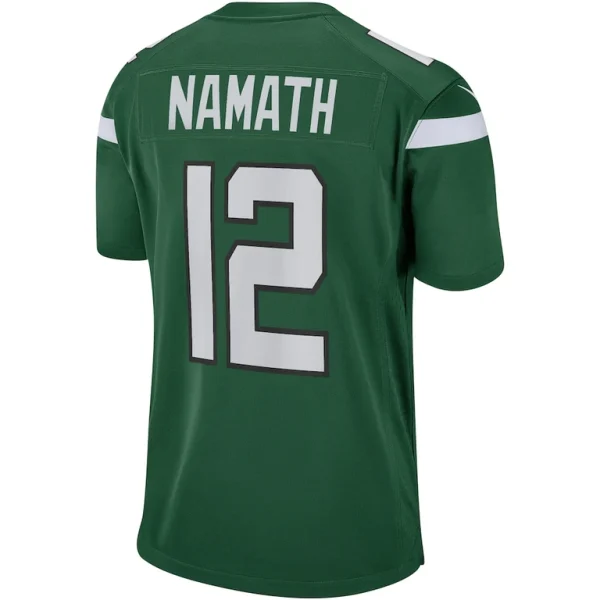 Joe namath new york jets nike game retired player jersey Gotham green L