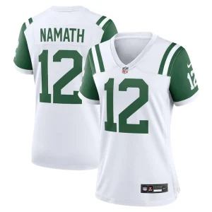 Joe namath new york jets nike womens classic alternate retired player game jersey White