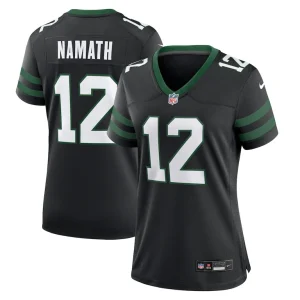 Joe namath new york jets nike womens retired player alternate game jersey Legacy black