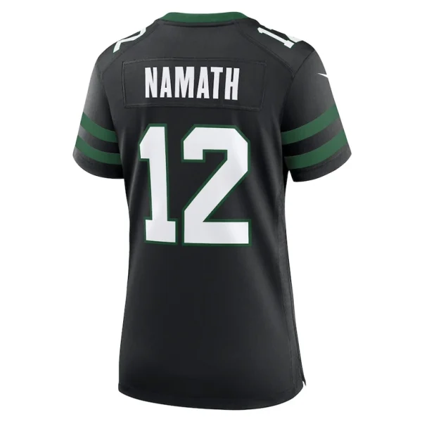 Joe namath new york jets nike womens retired player alternate game jersey Legacy black L