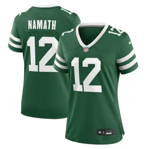 Joe namath new york jets nike womens retired player game jersey Legacy green