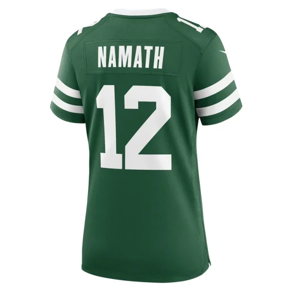 Joe namath new york jets nike womens retired player game jersey Legacy green L