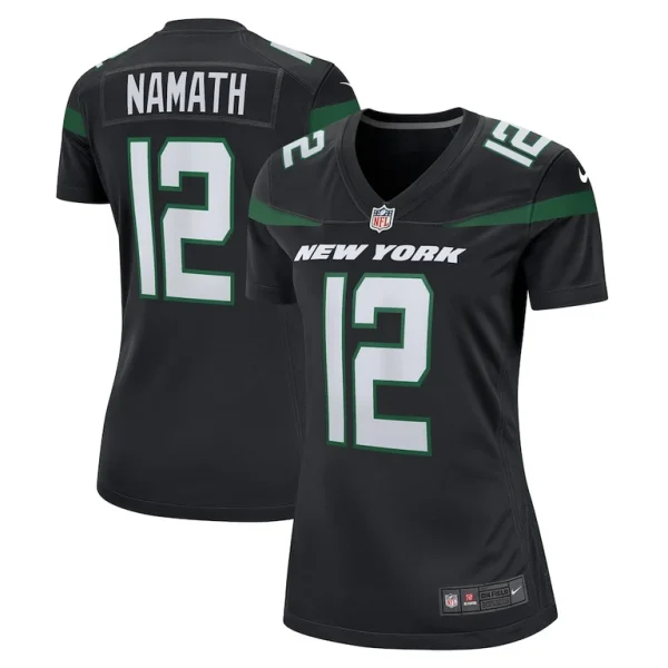 Joe namath new york jets nike womens retired player jersey Black