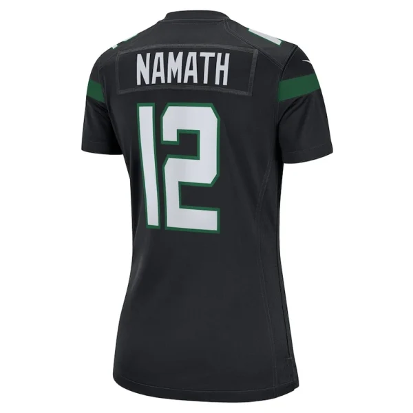 Joe namath new york jets nike womens retired player jersey Black L