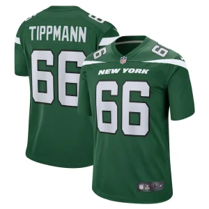 Joe tippmann new york jets nike game jersey Gotham green