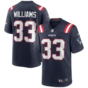 Joejuan williams new england patriots nike game jersey Navy