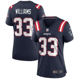 Joejuan williams new england patriots nike womens game jersey Navy