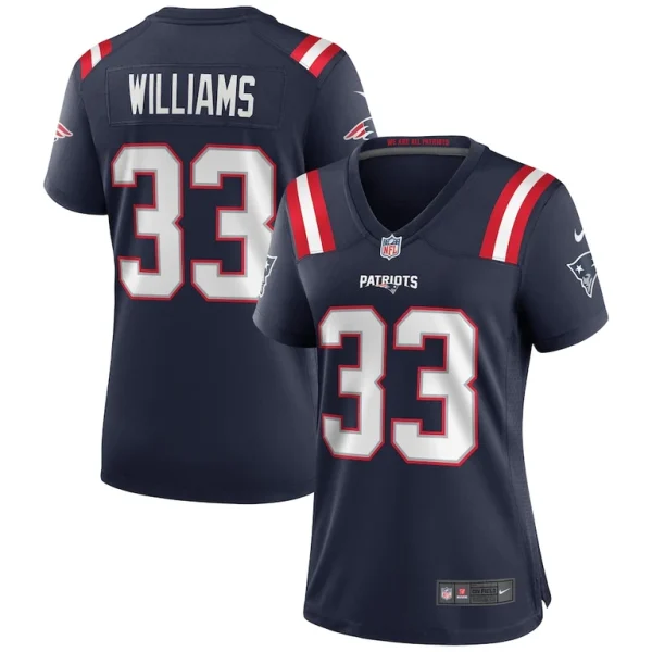 Joejuan williams new england patriots nike womens game jersey Navy
