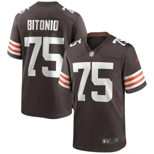 Joel bitonio cleveland browns nike game jersey Brown