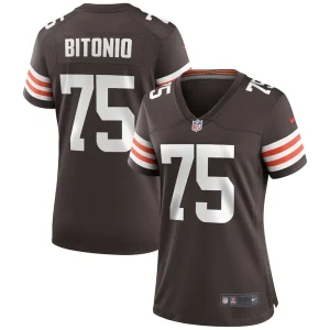 Joel bitonio cleveland browns nike womens game jersey Brown