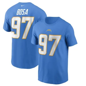 Joey bosa los angeles chargers nike name number t shirt Powder blue