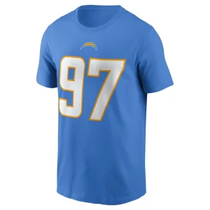 Joey bosa los angeles chargers nike name number t shirt Powder blue M