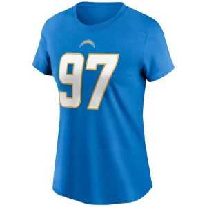Joey bosa los angeles chargers nike womens name number t shirt Powder blue M