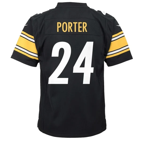 Joey porter jr. pittsburgh steelers nike youth game jersey Black Yth L
