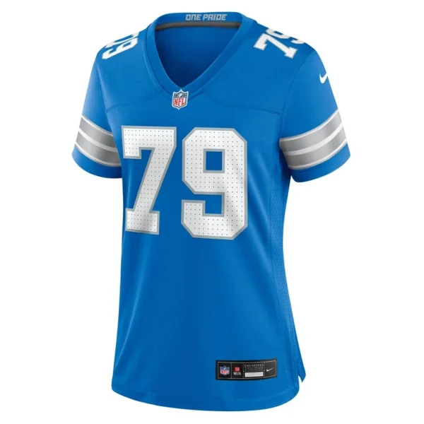 John cominsky detroit lions nike womens team game jersey Blue M