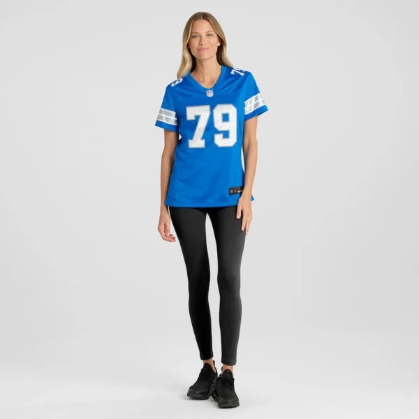 John cominsky detroit lions nike womens team game jersey Blue XL