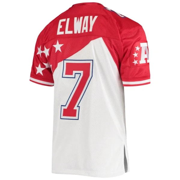 John elway afc mitchell ness 1995 pro bowl authentic jersey Whitered 44