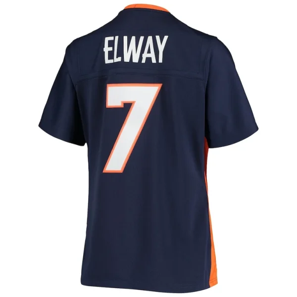 John elway denver broncos mitchell ness womens legacy replica team jersey Navy L