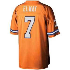 John elway denver broncos mitchell ness youth 1990 legacy retired player jersey Orange Yth L