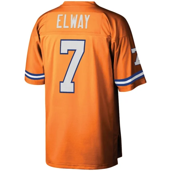 John elway denver broncos mitchell ness youth 1990 legacy retired player jersey Orange Yth L