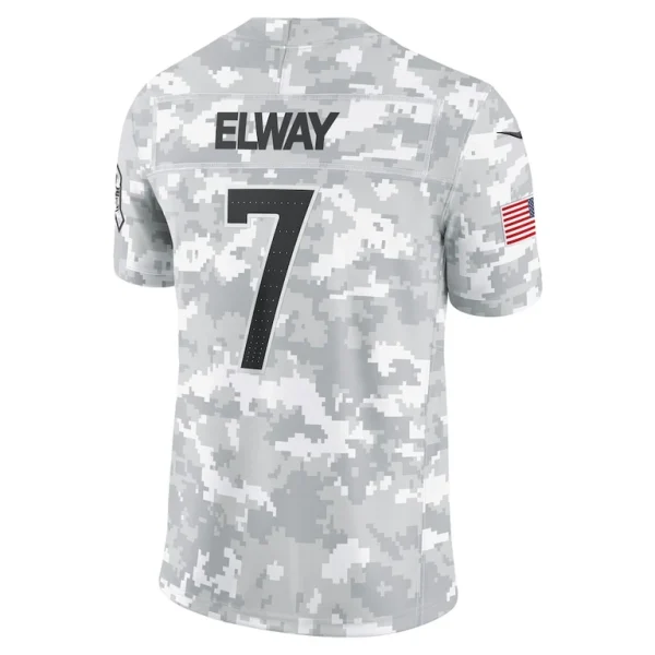 John elway denver broncos nike 2024 salute to service retired player limited jersey Arctic camo L