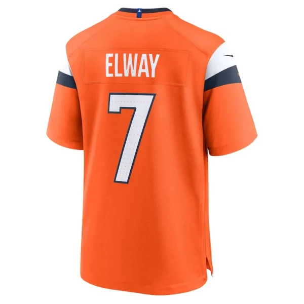 John elway denver broncos nike mile high collection retired player game jersey Orange L