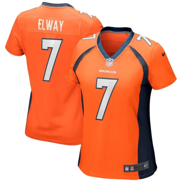 John elway denver broncos nike womens game retired player jersey Orange