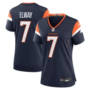 John elway denver broncos nike womens mile high collection retired player alternate game jersey Navy