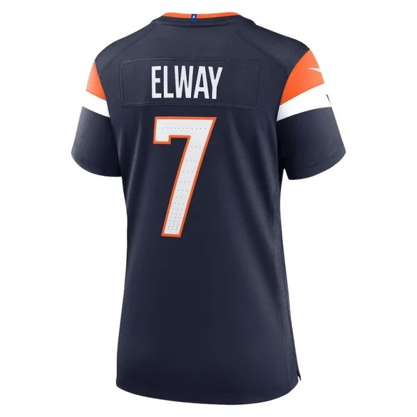 John elway denver broncos nike womens mile high collection retired player alternate game jersey Navy L