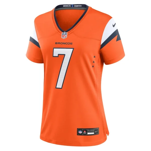 John elway denver broncos nike womens mile high collection retired player game jersey Orange M