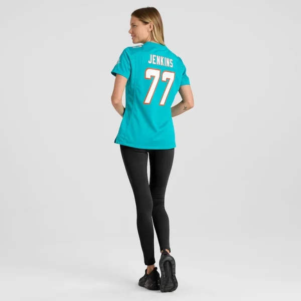John jenkins miami dolphins nike womens game player jersey Aqua 2XL