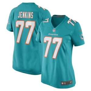 John jenkins miami dolphins nike womens game player jersey Aqua
