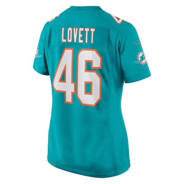 John lovett miami dolphins nike womens game player jersey Aqua L
