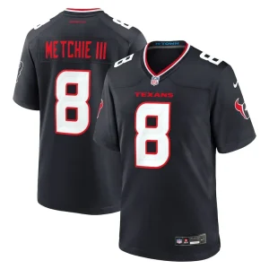 John metchie iii houston texans nike team game jersey Navy