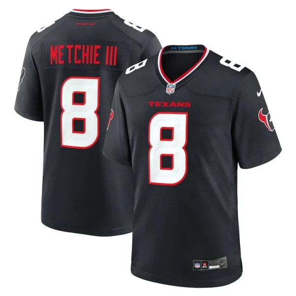 John metchie iii houston texans nike team game jersey Navy