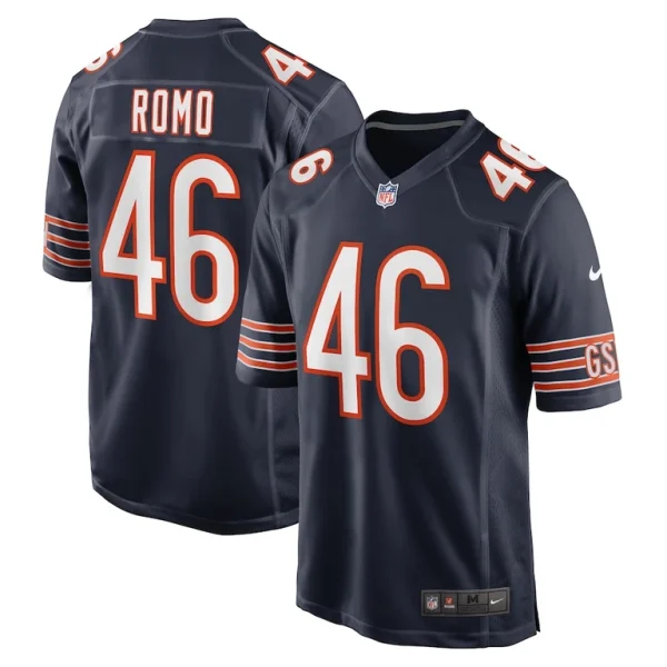 John parker romo chicago bears nike team game jersey Navy