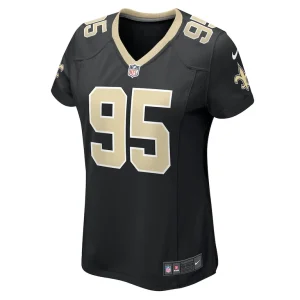 John ridgeway iii new orleans saints nike womens game jersey Black M
