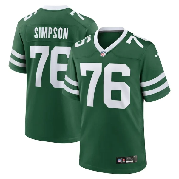 John simpson new york jets nike game jersey Legacy green