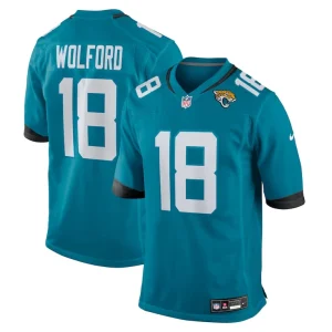 John wolford jacksonville jaguars nike team game jersey Teal