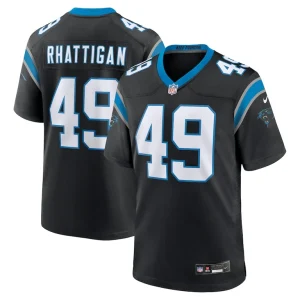 Jon rhattigan carolina panthers nike game jersey Black