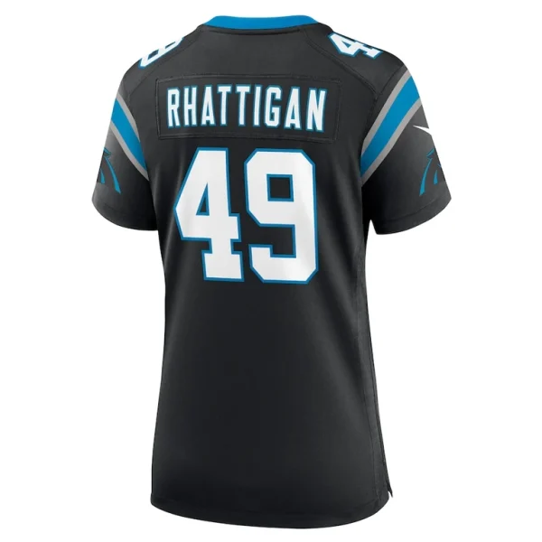 Jon rhattigan carolina panthers nike womens game jersey Black L