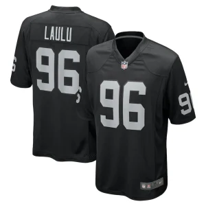 Jonah laulu las vegas raiders nike team game jersey Black