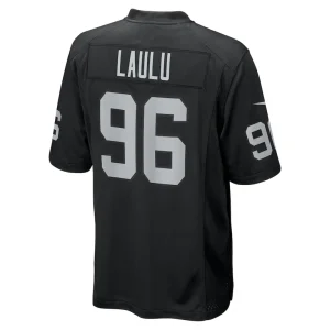 Jonah laulu las vegas raiders nike team game jersey Black L